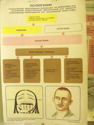 Illustration for article titled Vintage Soviet mental hospital posters are somewhat terrifying